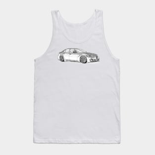 Alfa Romeo Giulia Quadrifoglio Custom Wireframe Tank Top